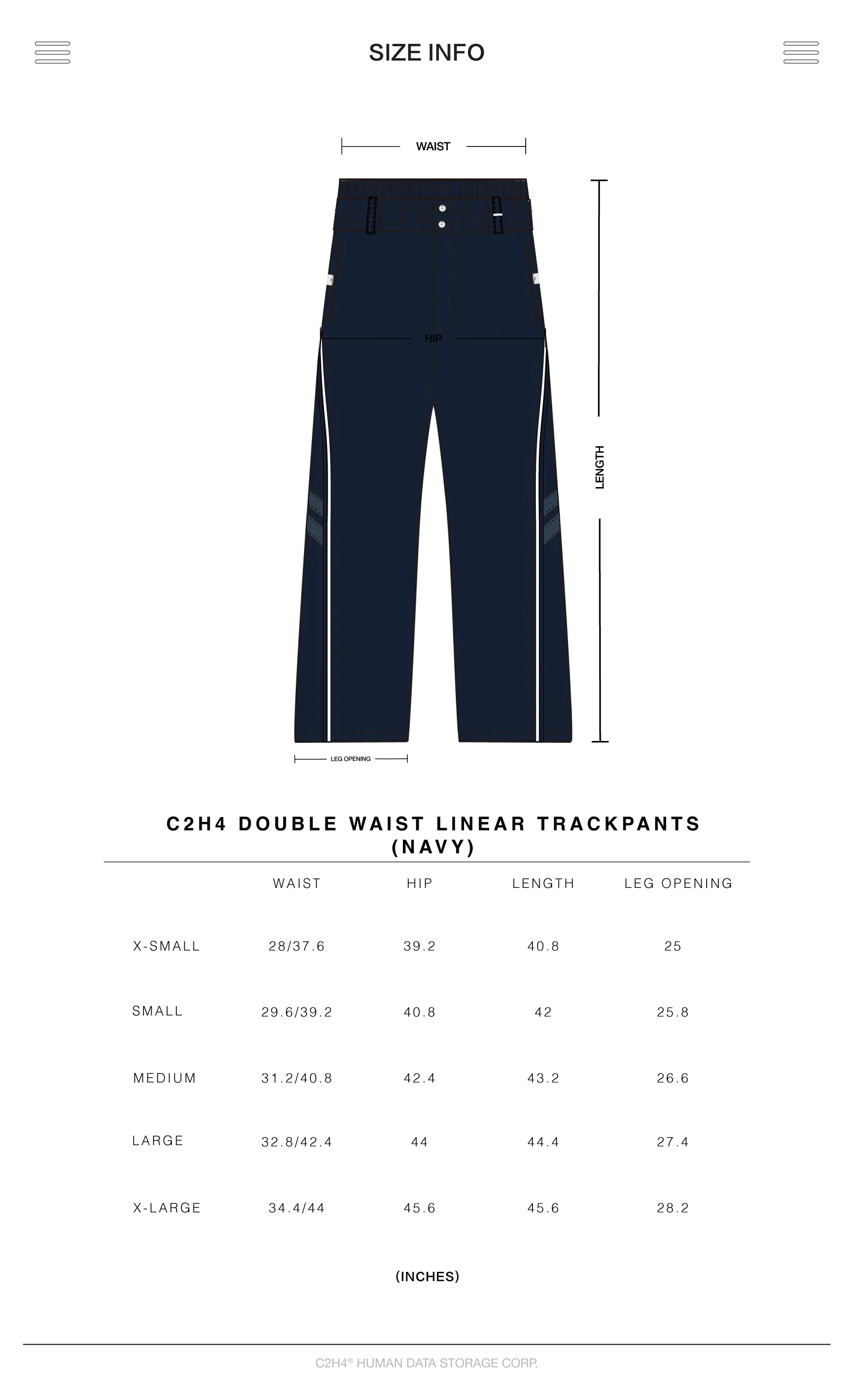 009 - Double Waist Linear Trackpants