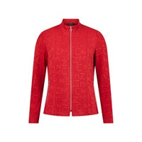 57147- Red Letter Print Jacket - Habella