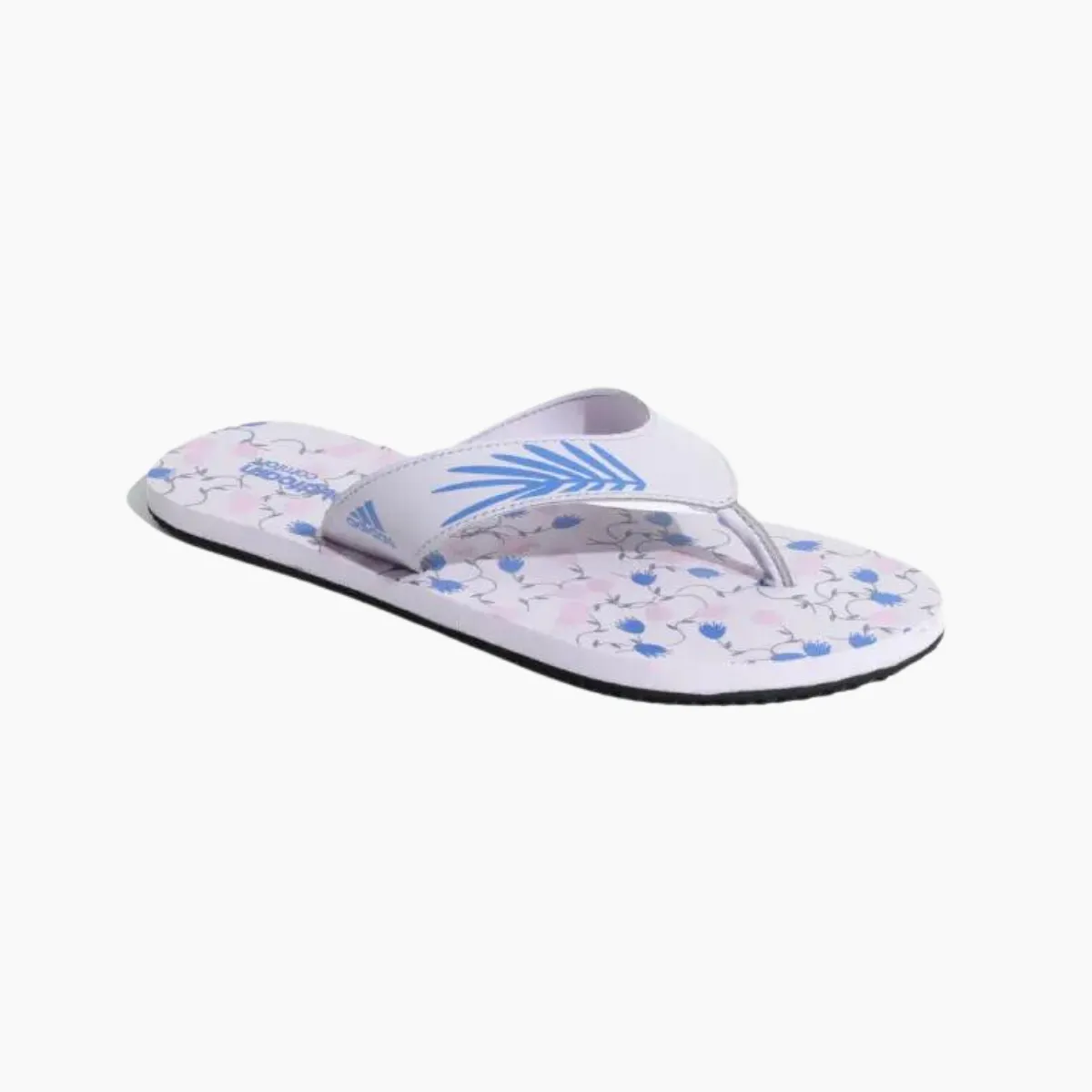 Adidas Cloudfoam Women Sportswear Slide-Silver Dawn/Silver Violet/Bliss Lilac/Blue Fusion