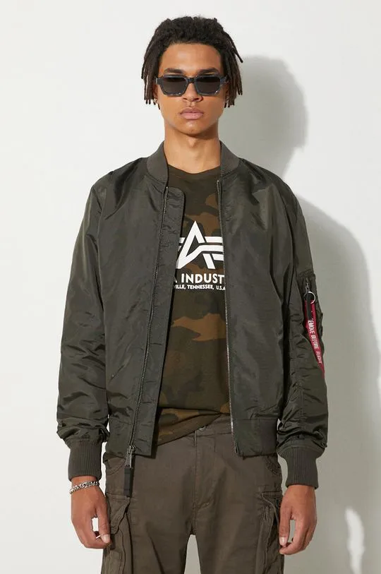 Alpha Industries bomber jacket MA-1 TT menﾒs green color