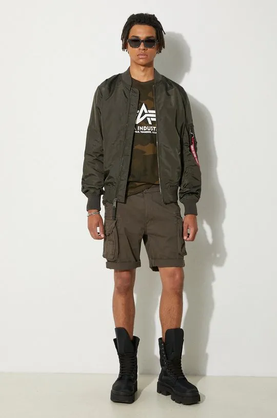 Alpha Industries bomber jacket MA-1 TT menﾒs green color