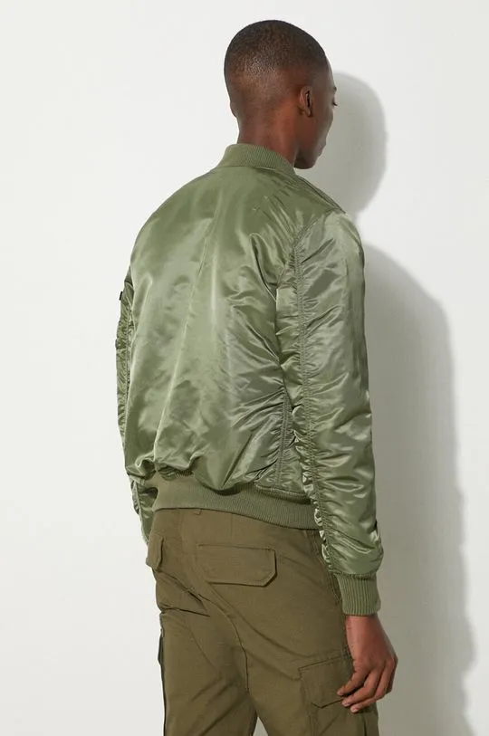 Alpha Industries bomber jacket MA 1 VF 59 men's green color 191118.01