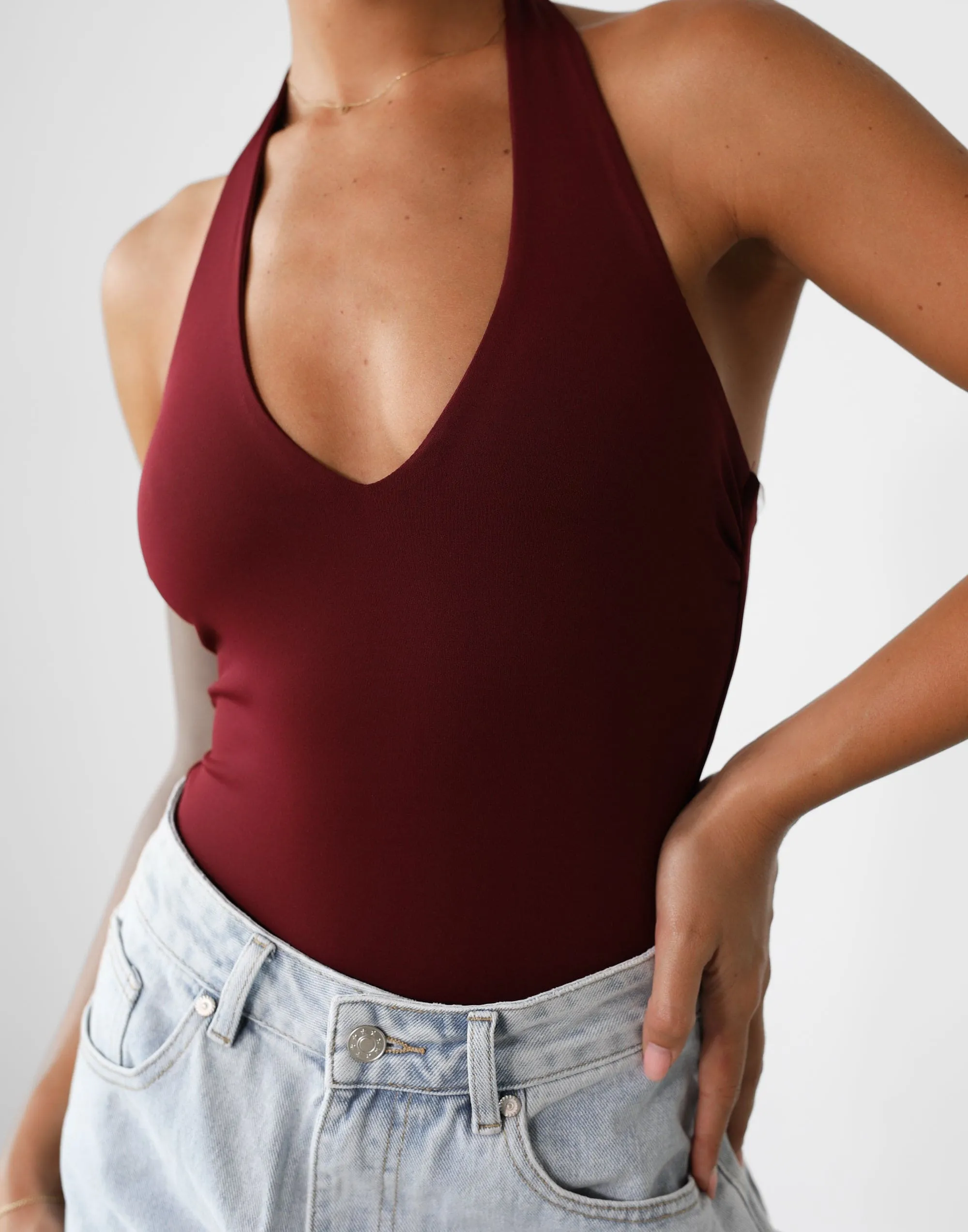 Amira Bodysuit (Wine)