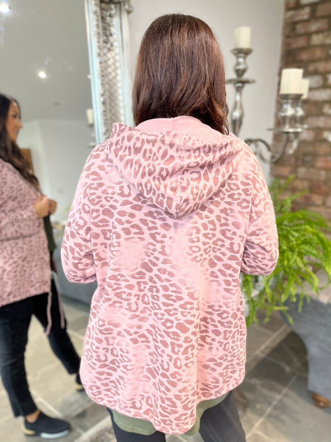 Animal Print Hooded Jacket Lorel