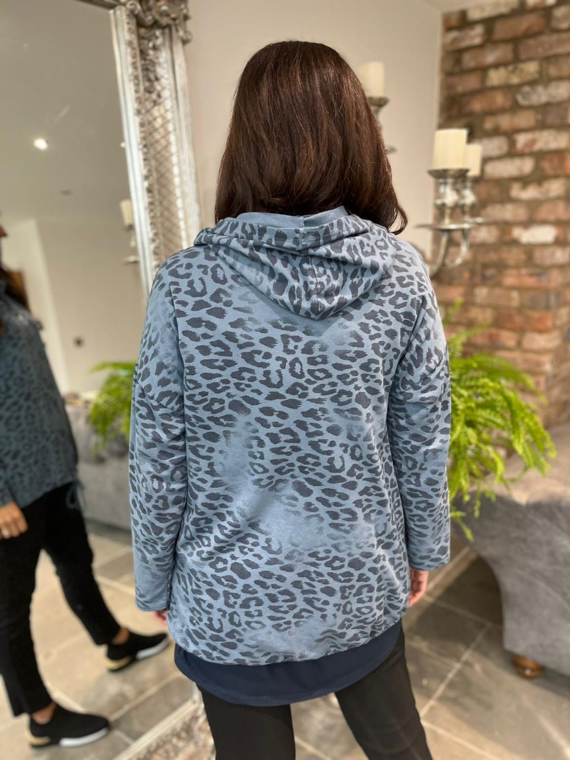 Animal Print Hooded Jacket Lorel