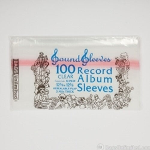 BAGS UNLIMITED 12 LP JACKET SLEEVES - 100 COUNT (resealable)