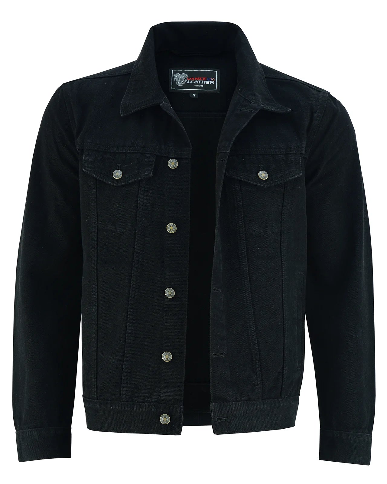 Black Denim Jacket-Men's