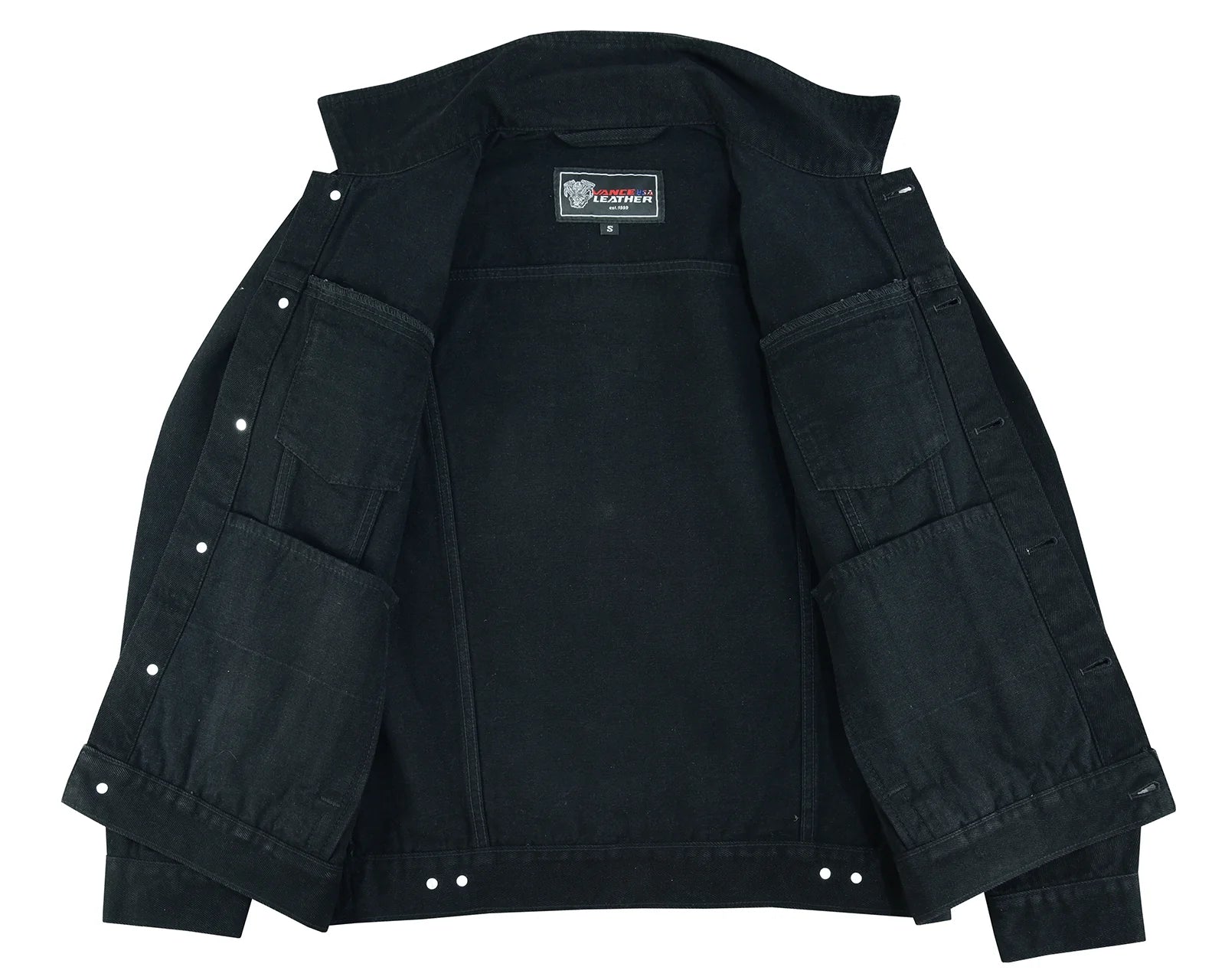 Black Denim Jacket-Men's