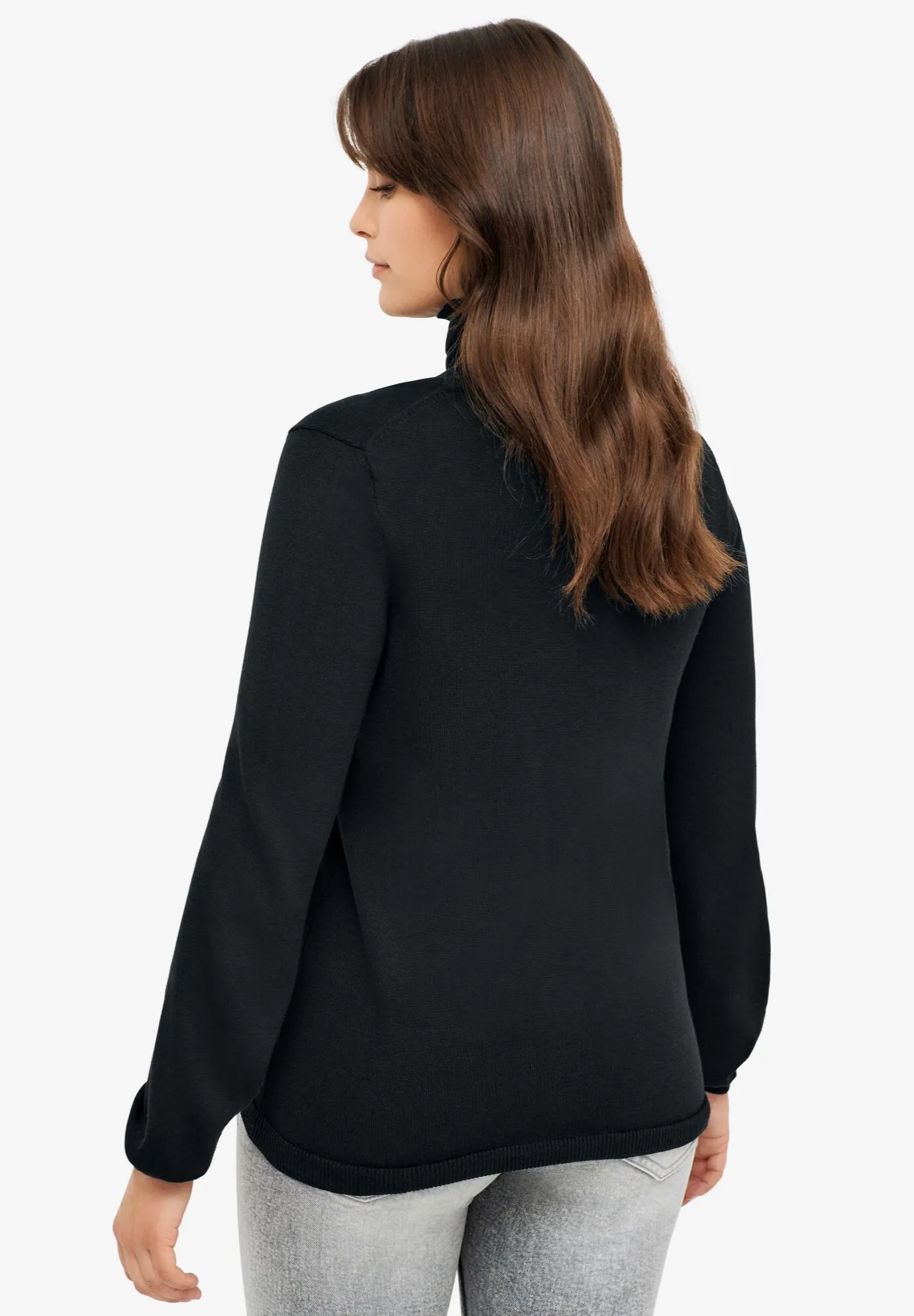 Blouson Sleeve Turtleneck