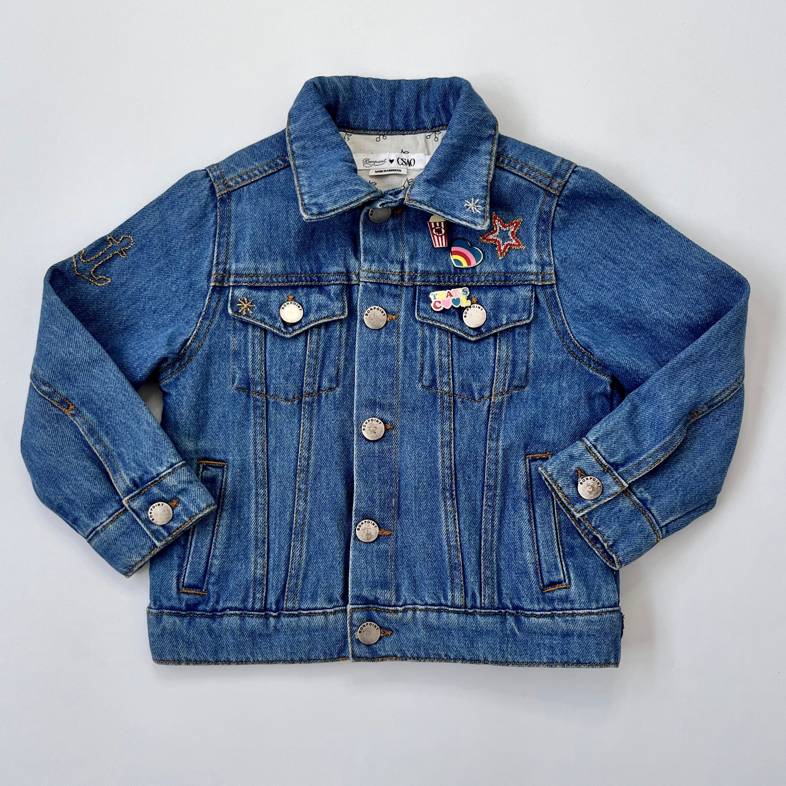 Bonpoint x Csao Embellished Denim Jacket: 4 Years