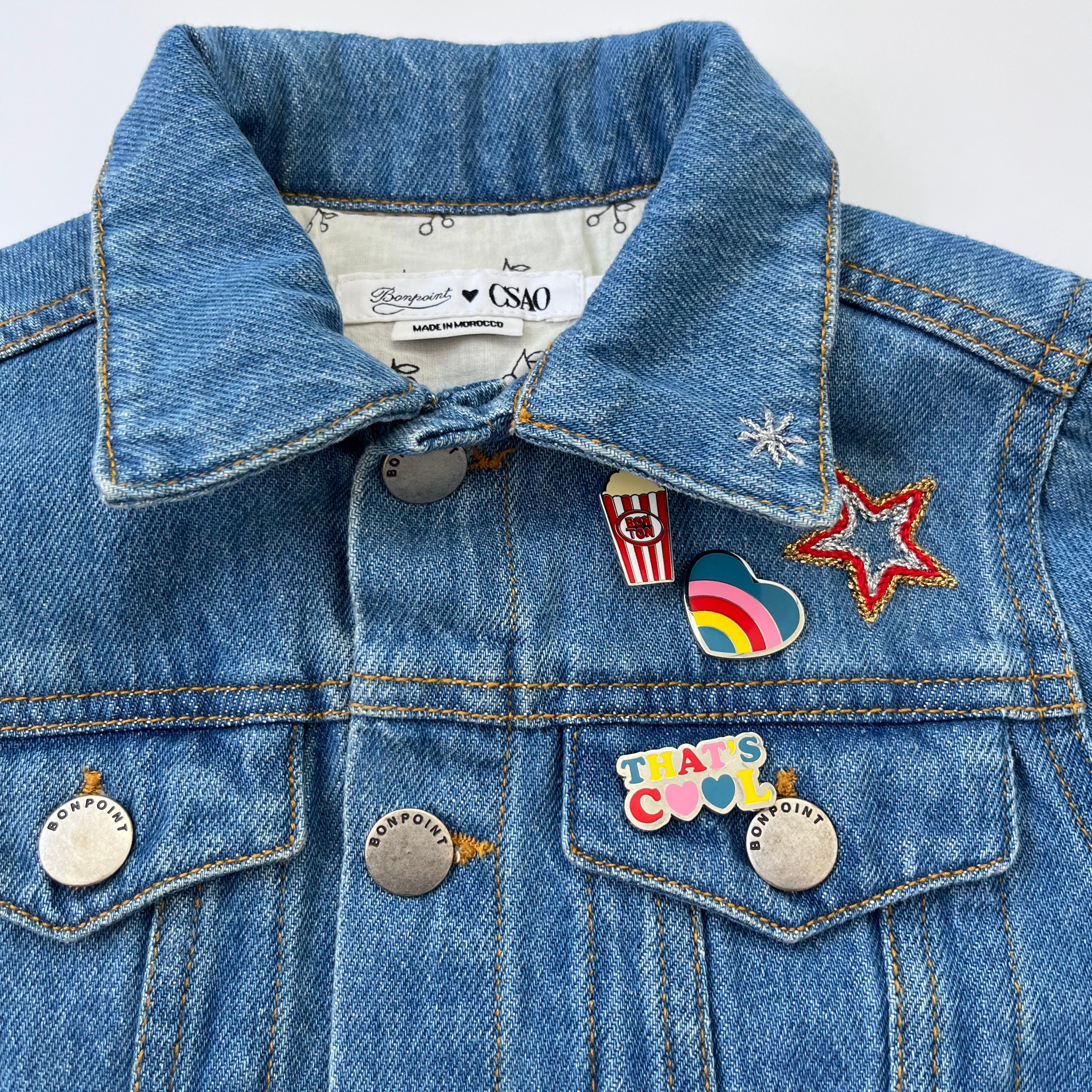 Bonpoint x Csao Embellished Denim Jacket: 4 Years