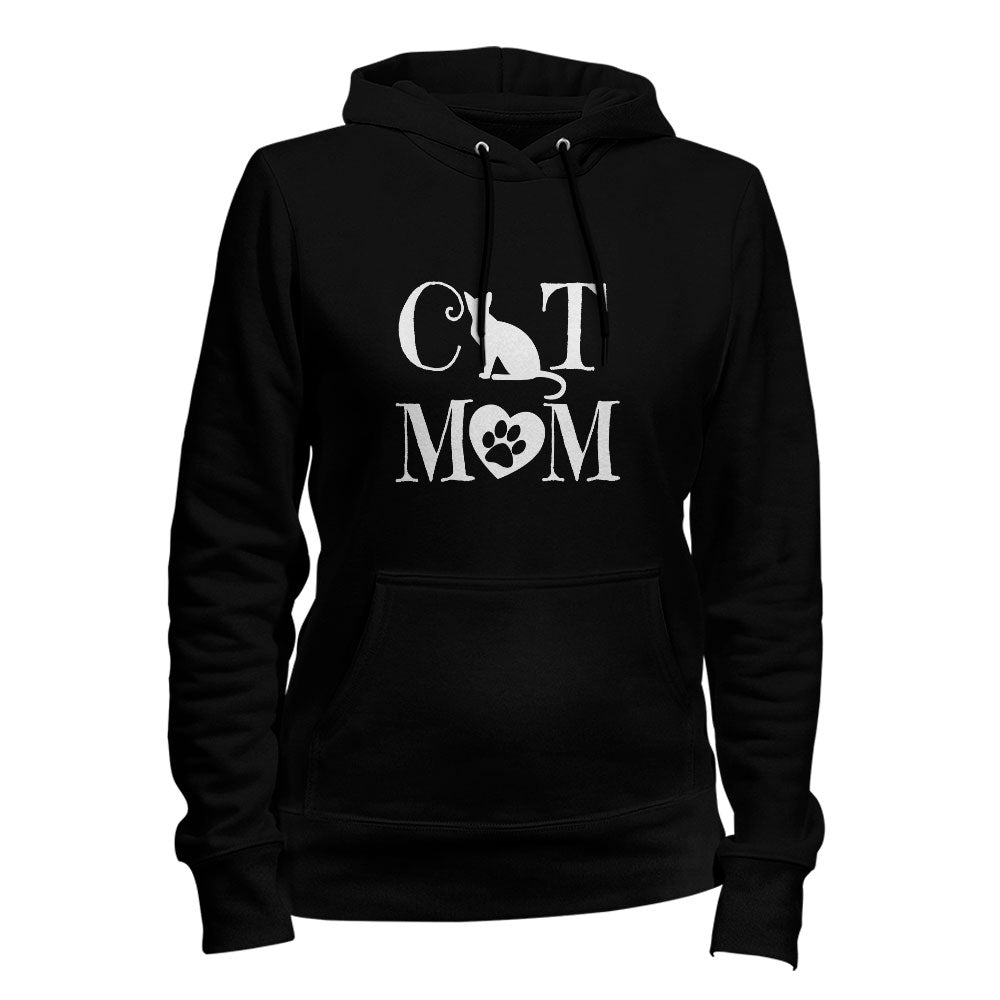 Cat Mom Heart Hoodie