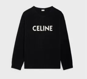 CELINE  |CELINE OVERSIZED SWEATER IN RIBBED WOOL