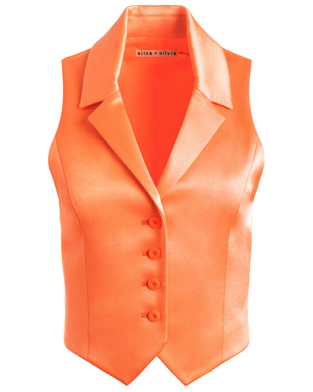 Coral Amber Collar Vest