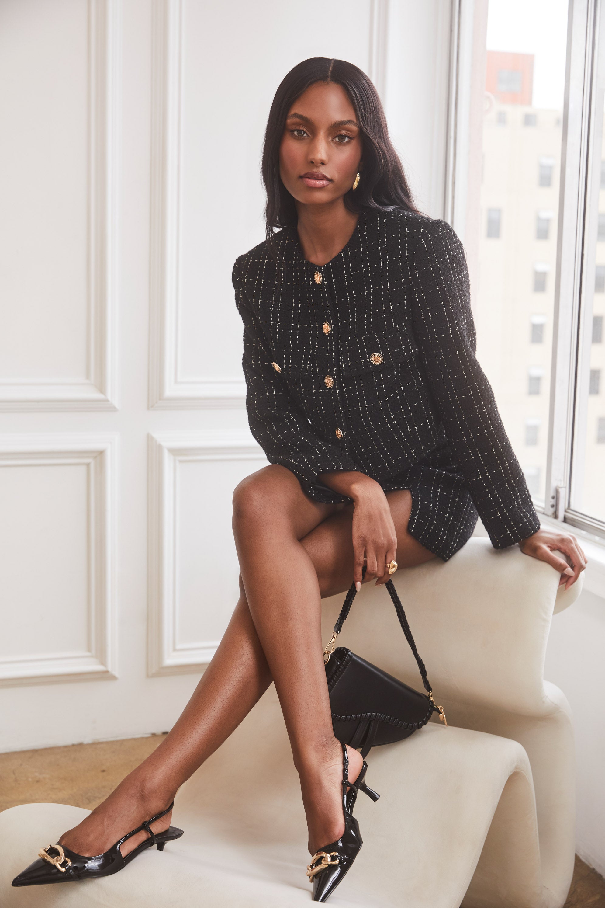 Covina Tweed Cropped Jacket