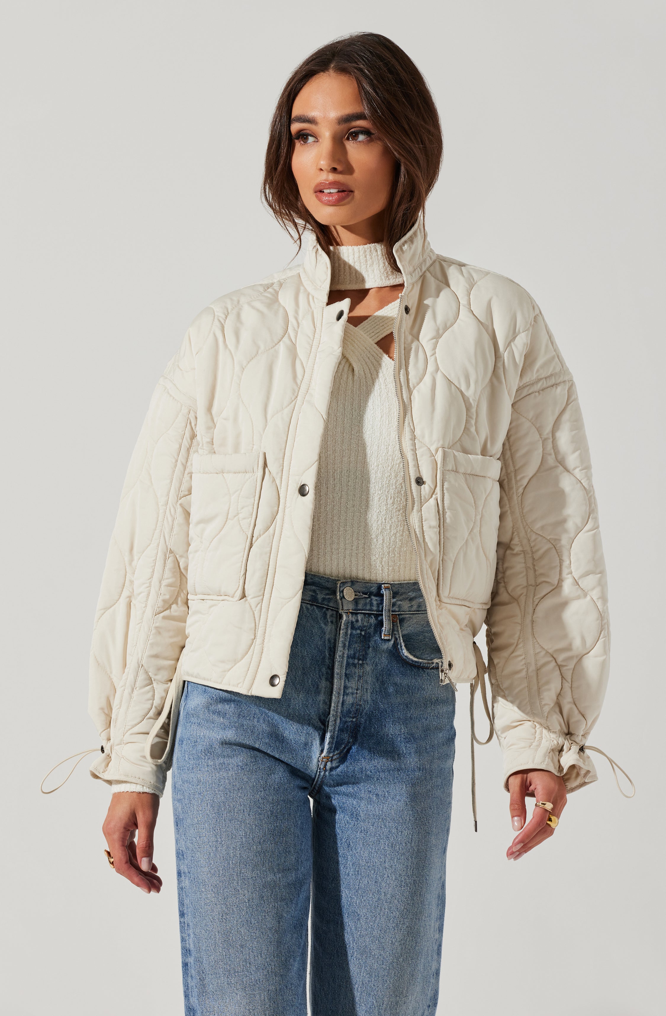 Dalia Quilted Cinched Jacket