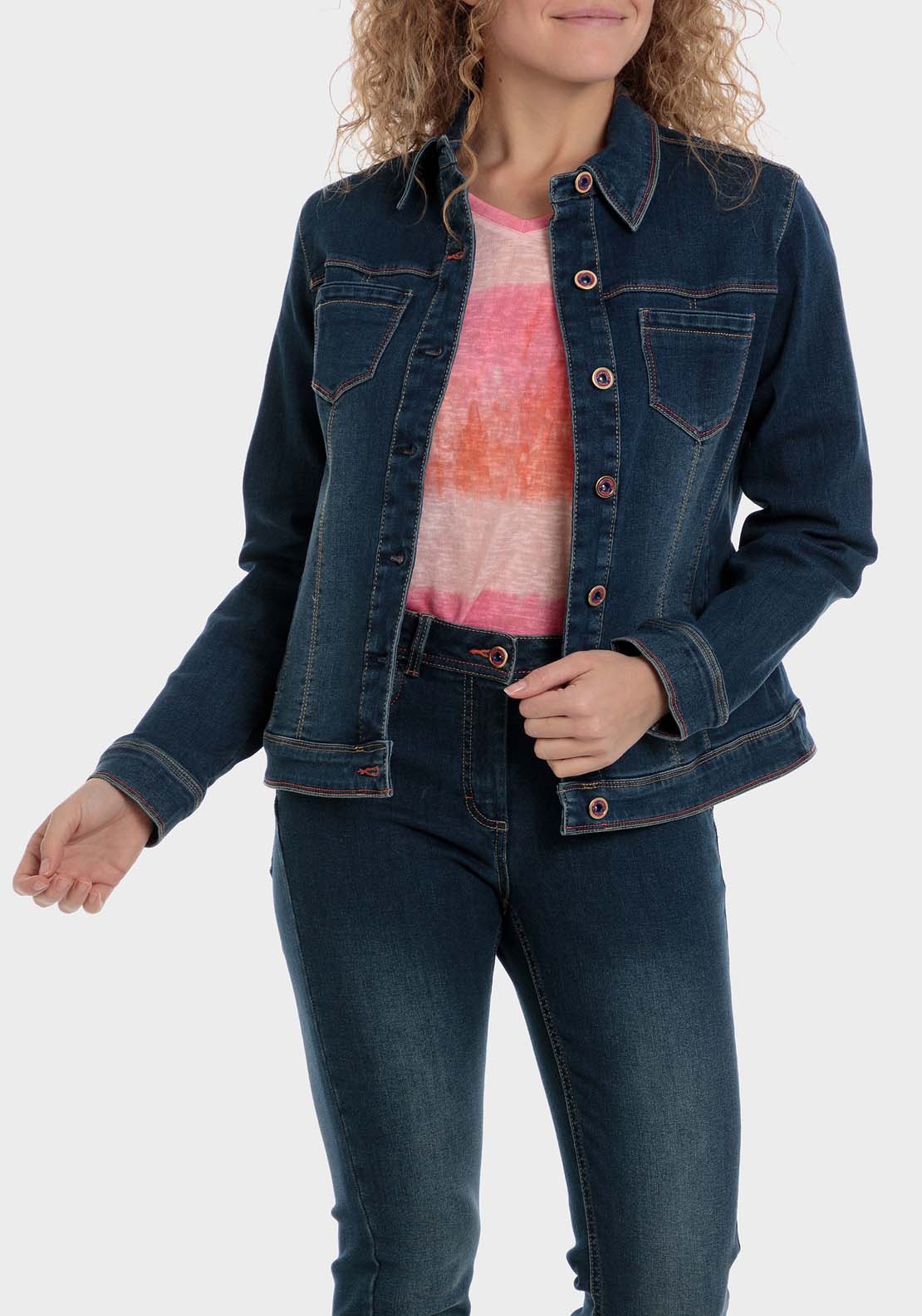 Denim Topstitch Jacket