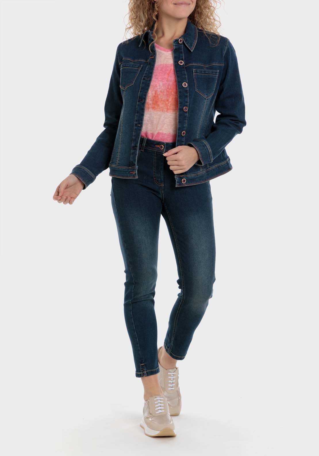 Denim Topstitch Jacket