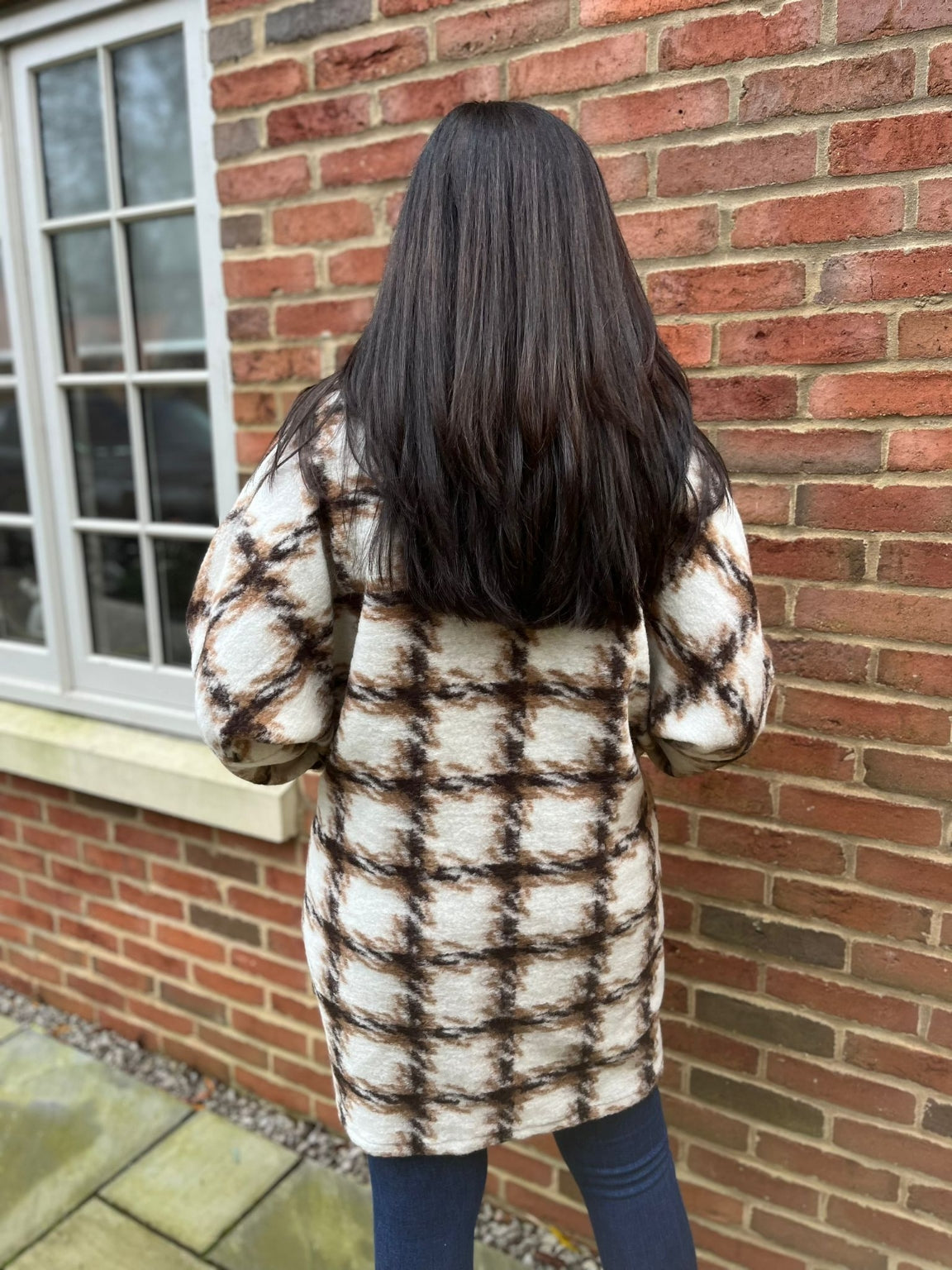 Dogtooth Checked Coat Flossie