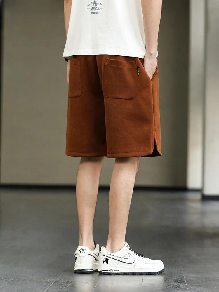 Drawstring Waist Oversize Sweatshort