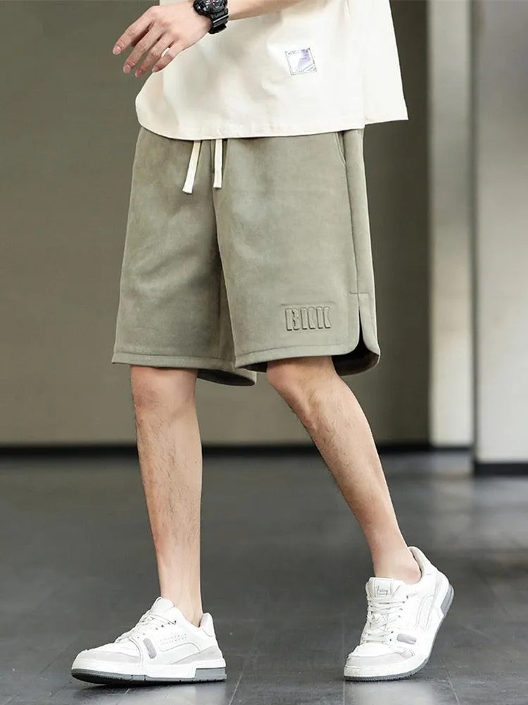 Drawstring Waist Oversize Sweatshort