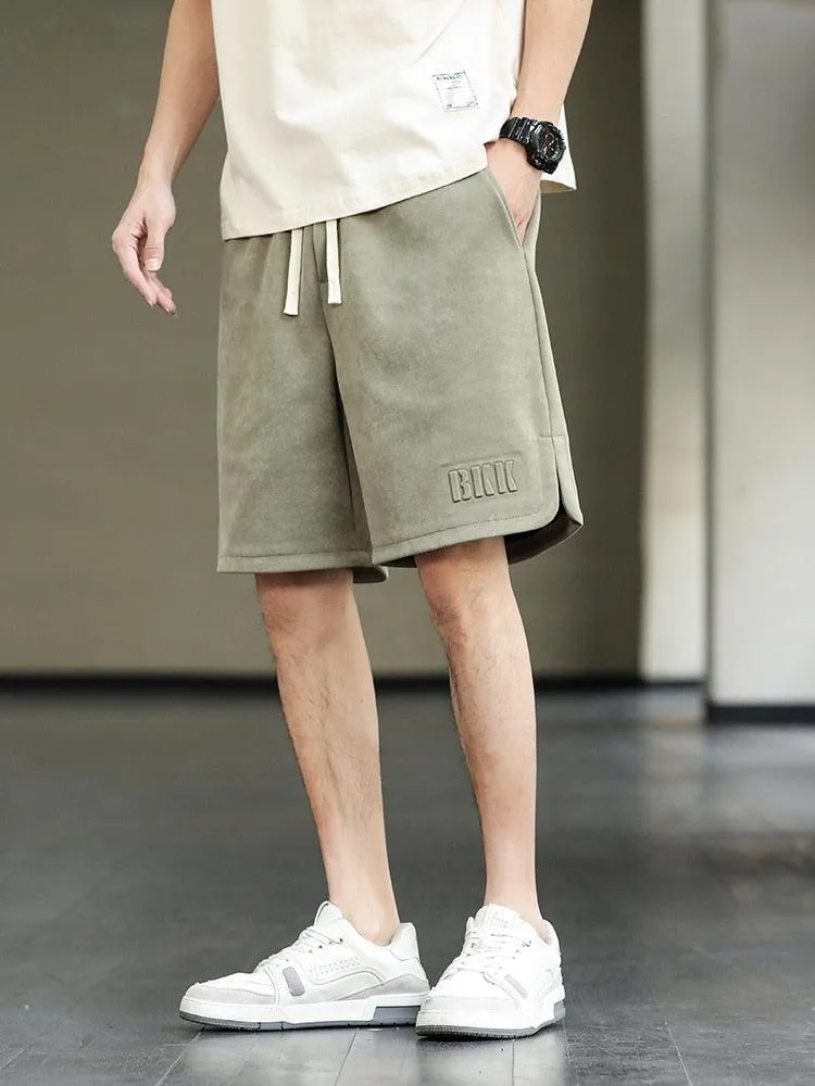 Drawstring Waist Oversize Sweatshort