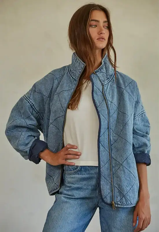 Eclipse Denim Jacket - Denim Blue