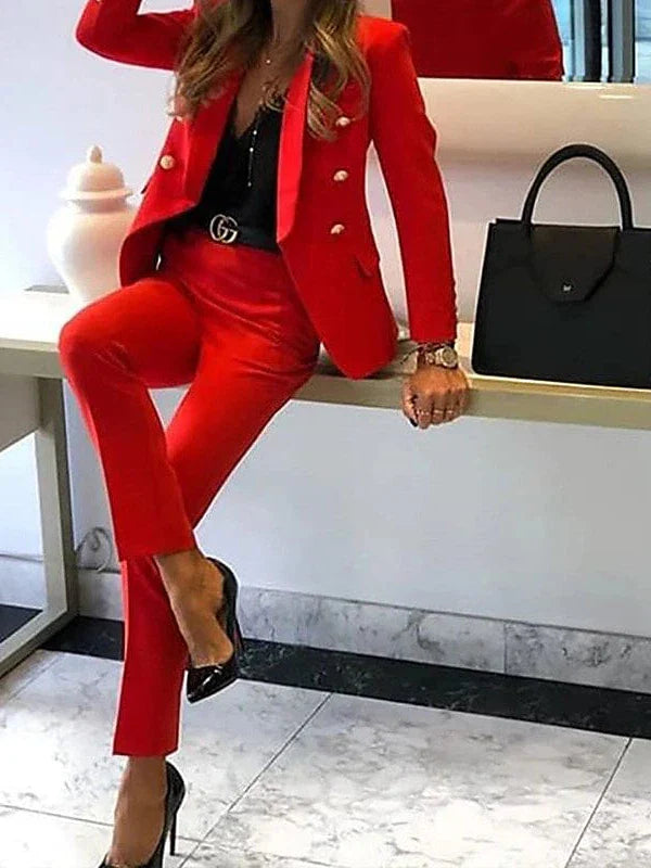 Elegant Women's Regular Fit Blazer for Work and Outdoor Events