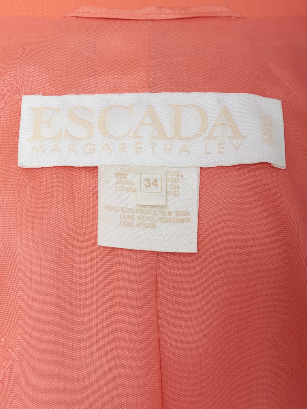 Escada Orange Suit