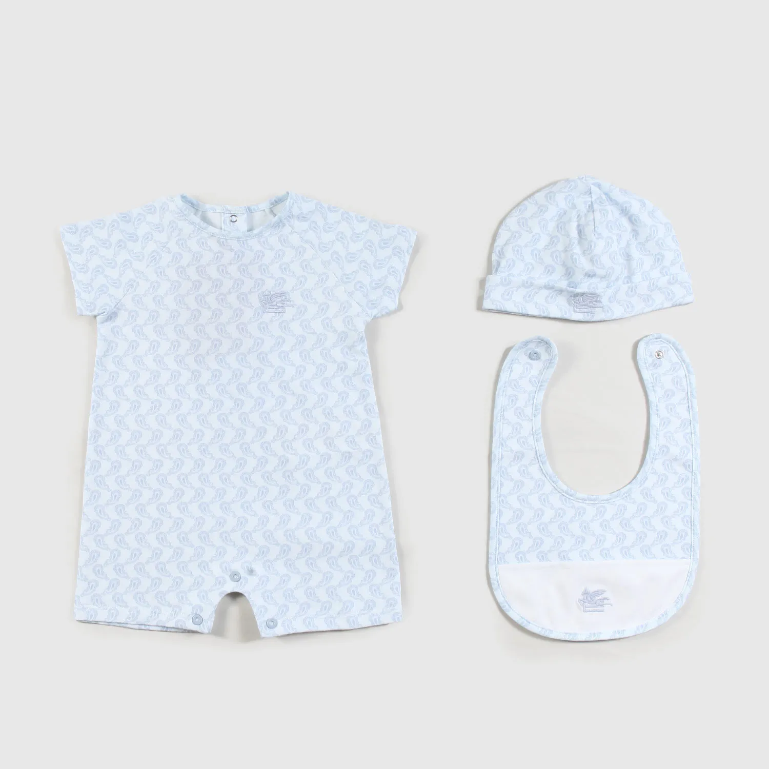 Etro Baby Bodysuit, Hat And Bib Set