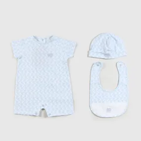 Etro Baby Bodysuit, Hat And Bib Set