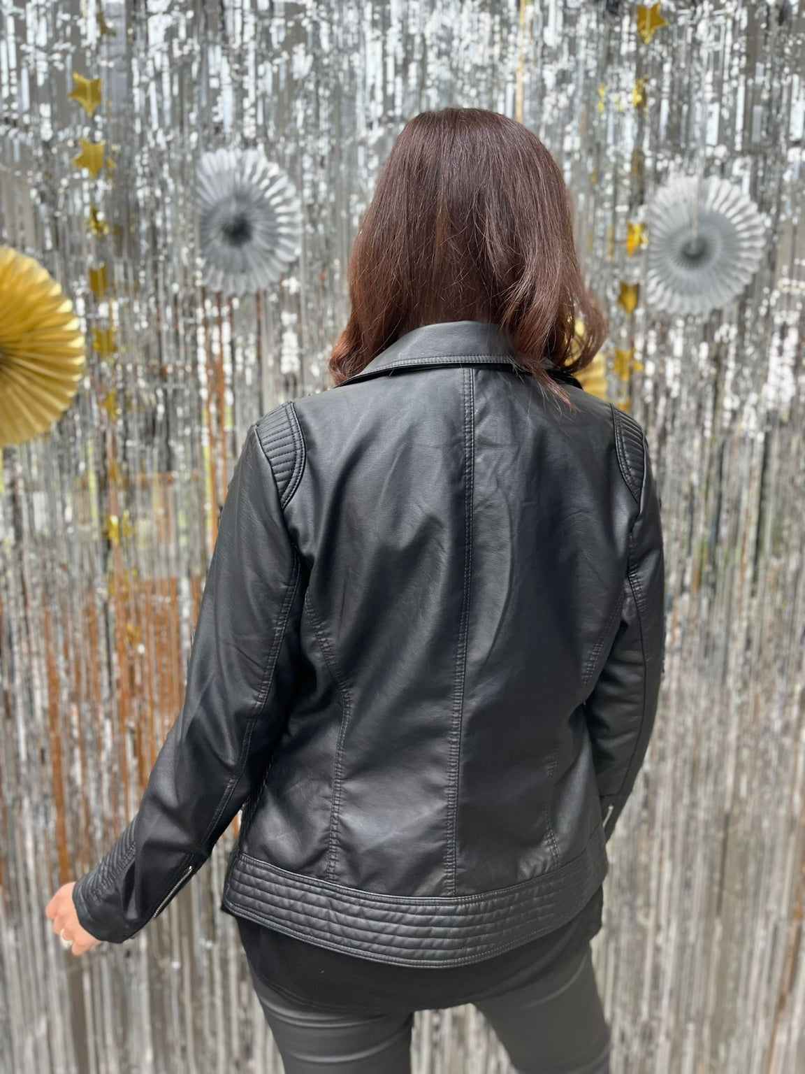 Faux Leather Biker Jacket