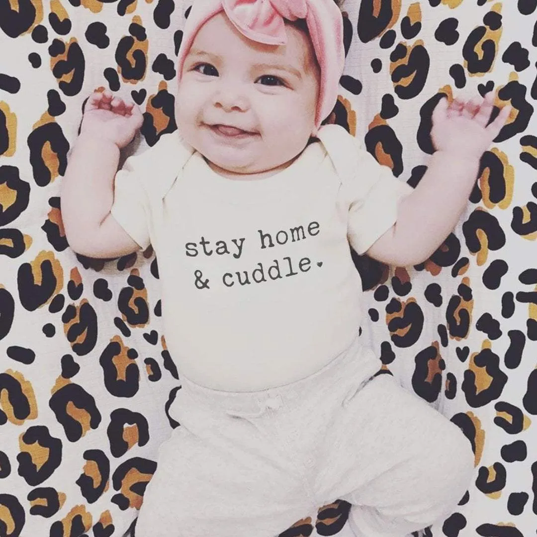 finn + emma Stay Home & Cuddle Organic Graphic Bodysuit