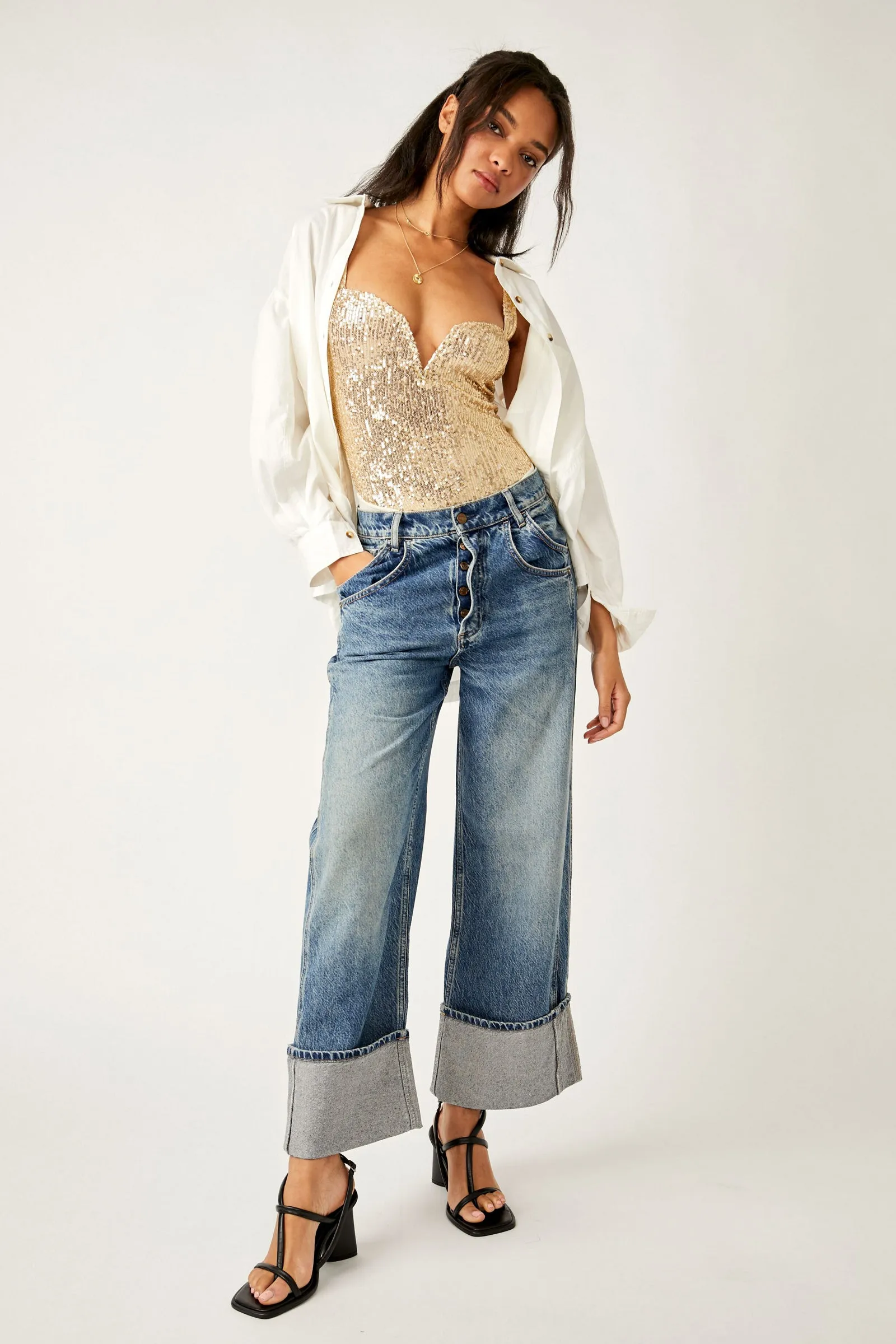 Free People Sparks Fly Bodysuit