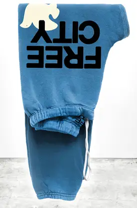 FREECITY LARGE SWEATPANT IN BLUE SOUND