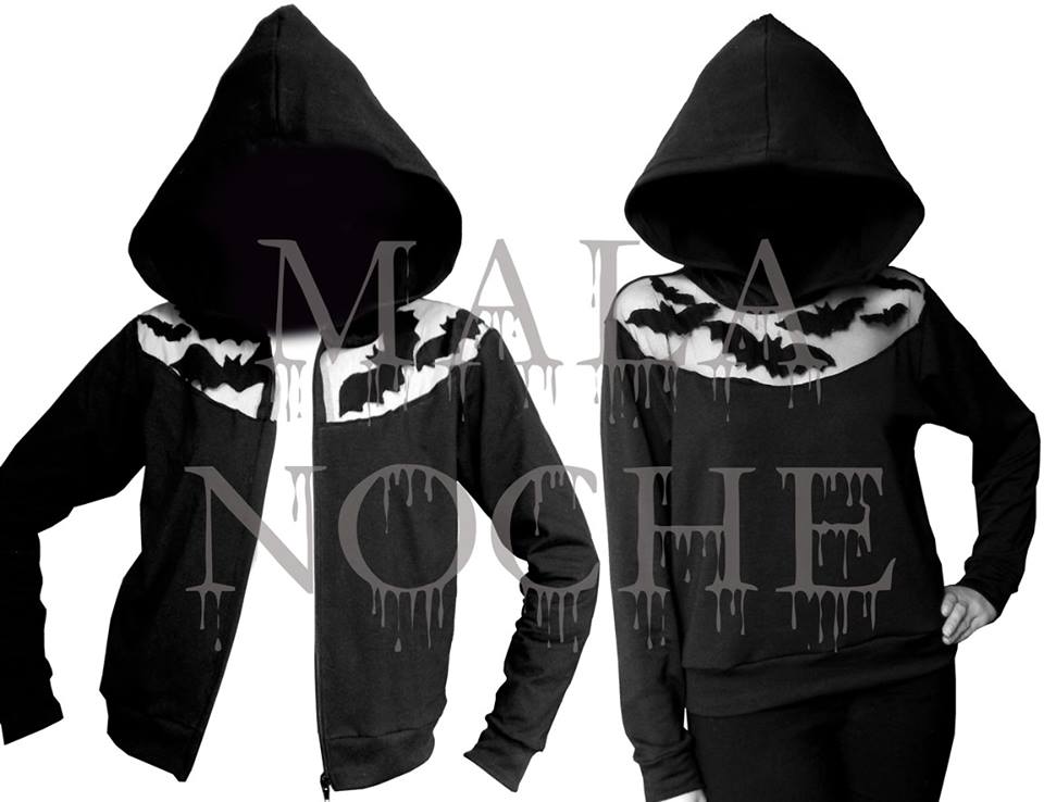 Hoodie Bats Mesh