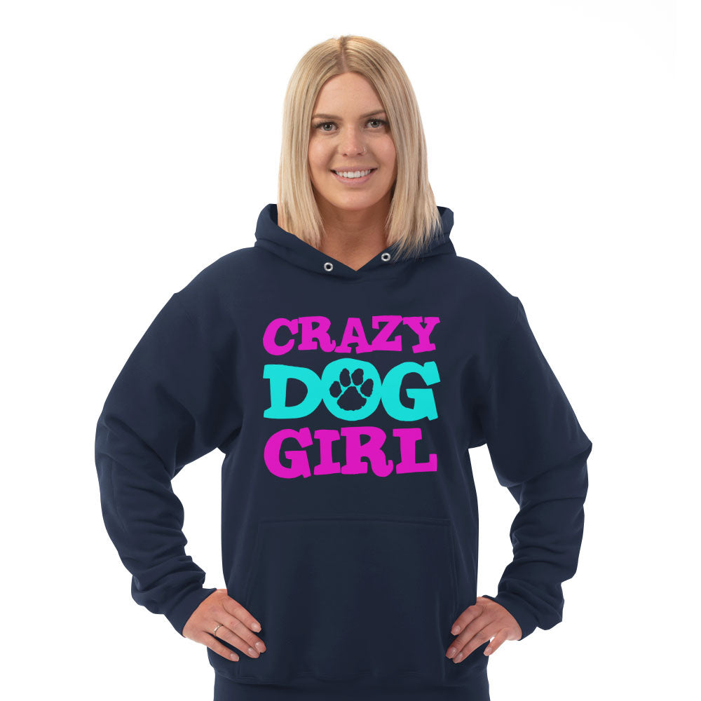 Hoodie Crazy Dog Girl