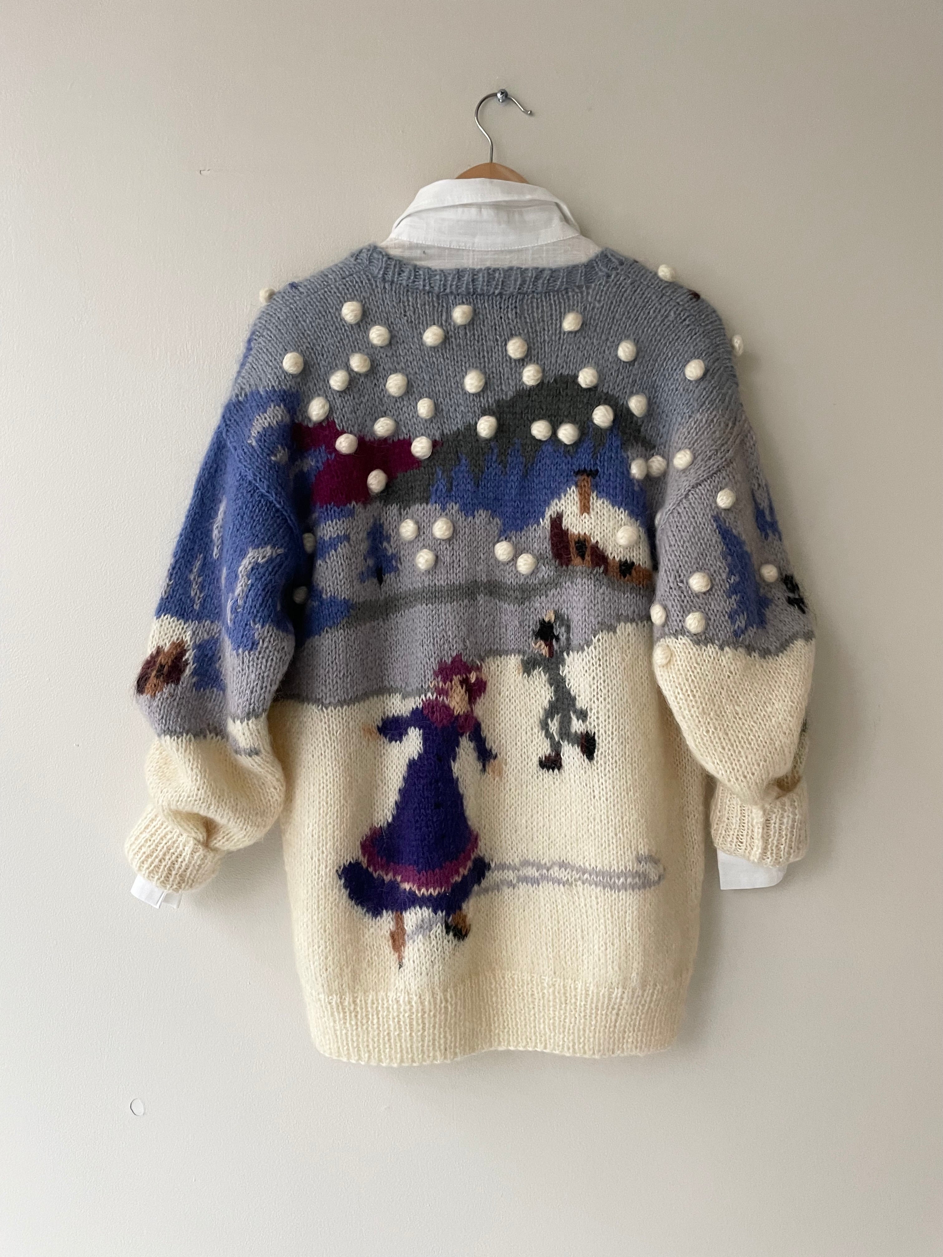 Ice Skating Mohair Sweater