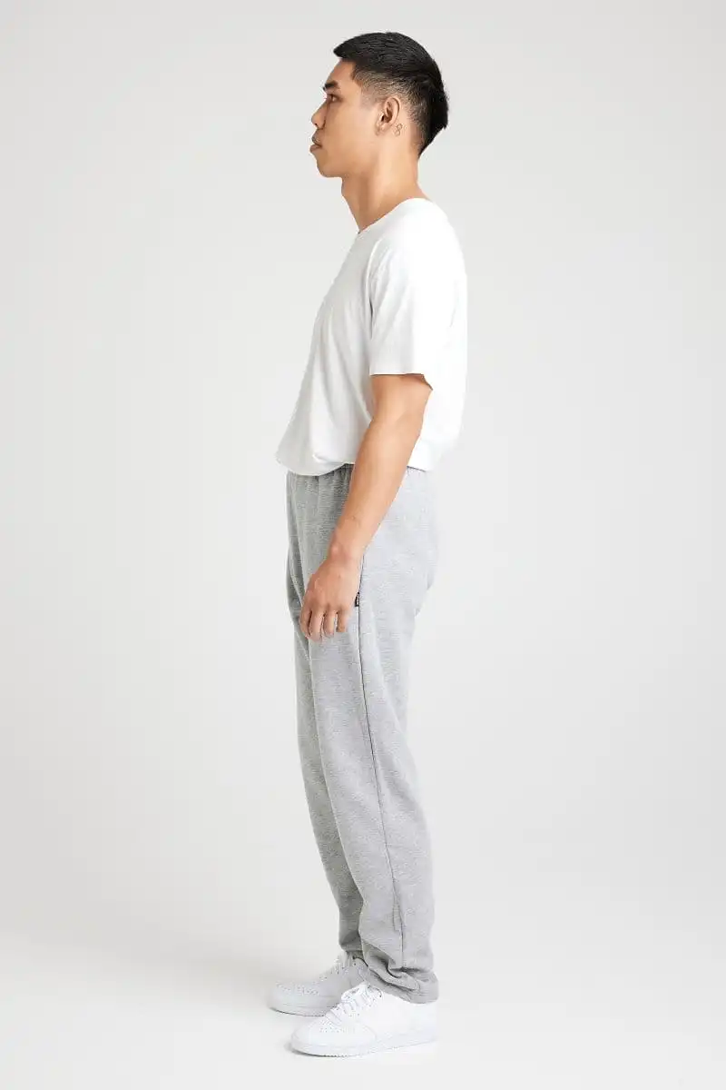 INSPORT MEN'S ASPEN GREY TRACKPANTS (OPEN LEG)