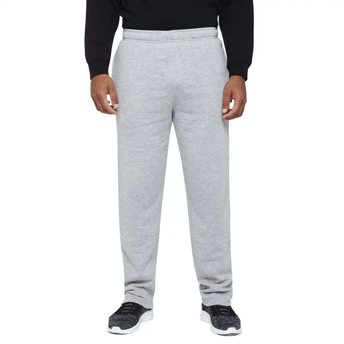 INSPORT MEN'S ASPEN GREY TRACKPANTS (OPEN LEG)