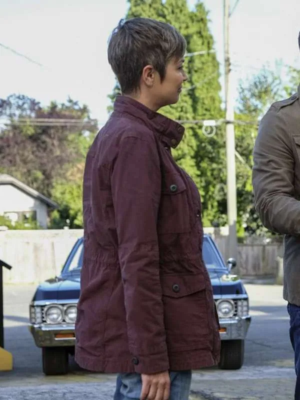 Kim Rhodes Supernatural Maroon Jacket - New American Jackets