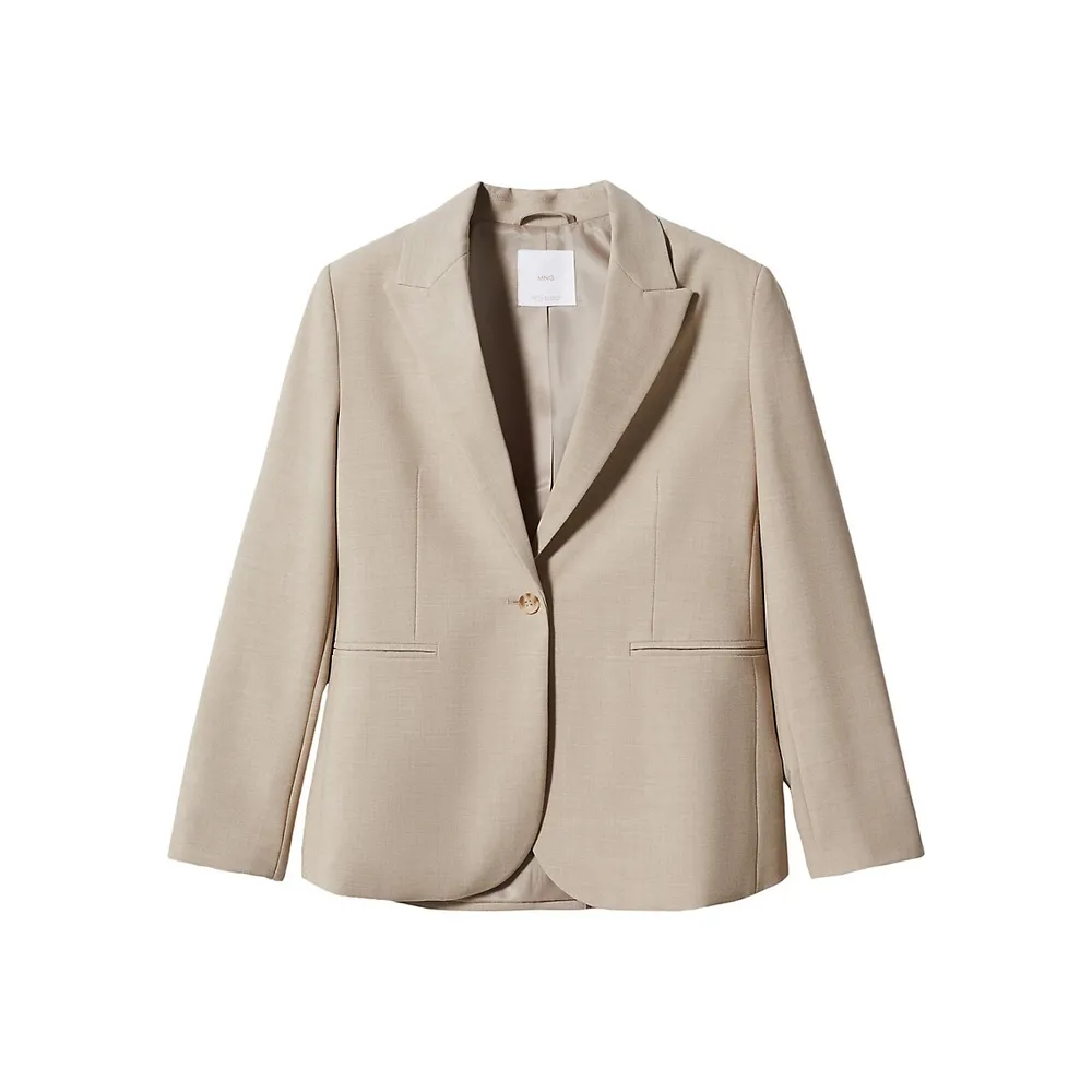 Mango Cristina Single-Breasted Blazer