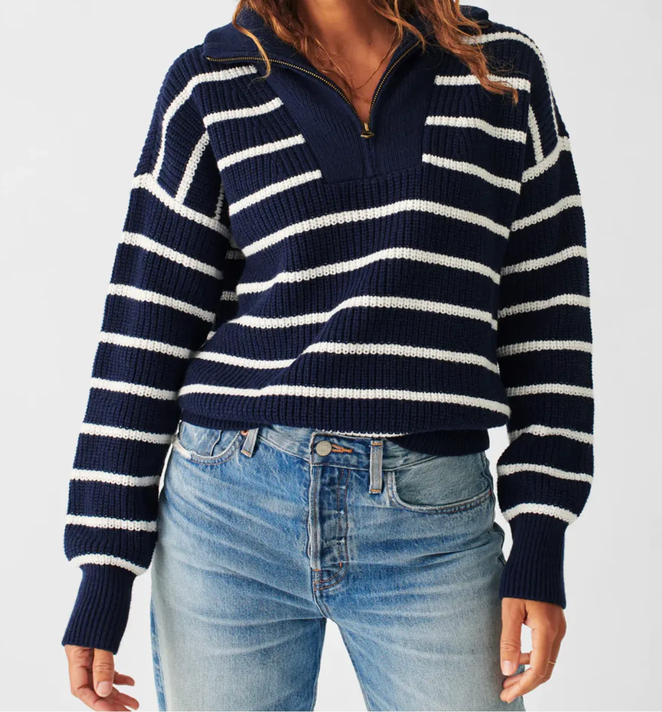 Mariner Sweater in Navy Multi