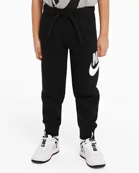 NIKE JUNIOR SPORTSWEAR CLUB FLEECE BLACK TRACKPANTS