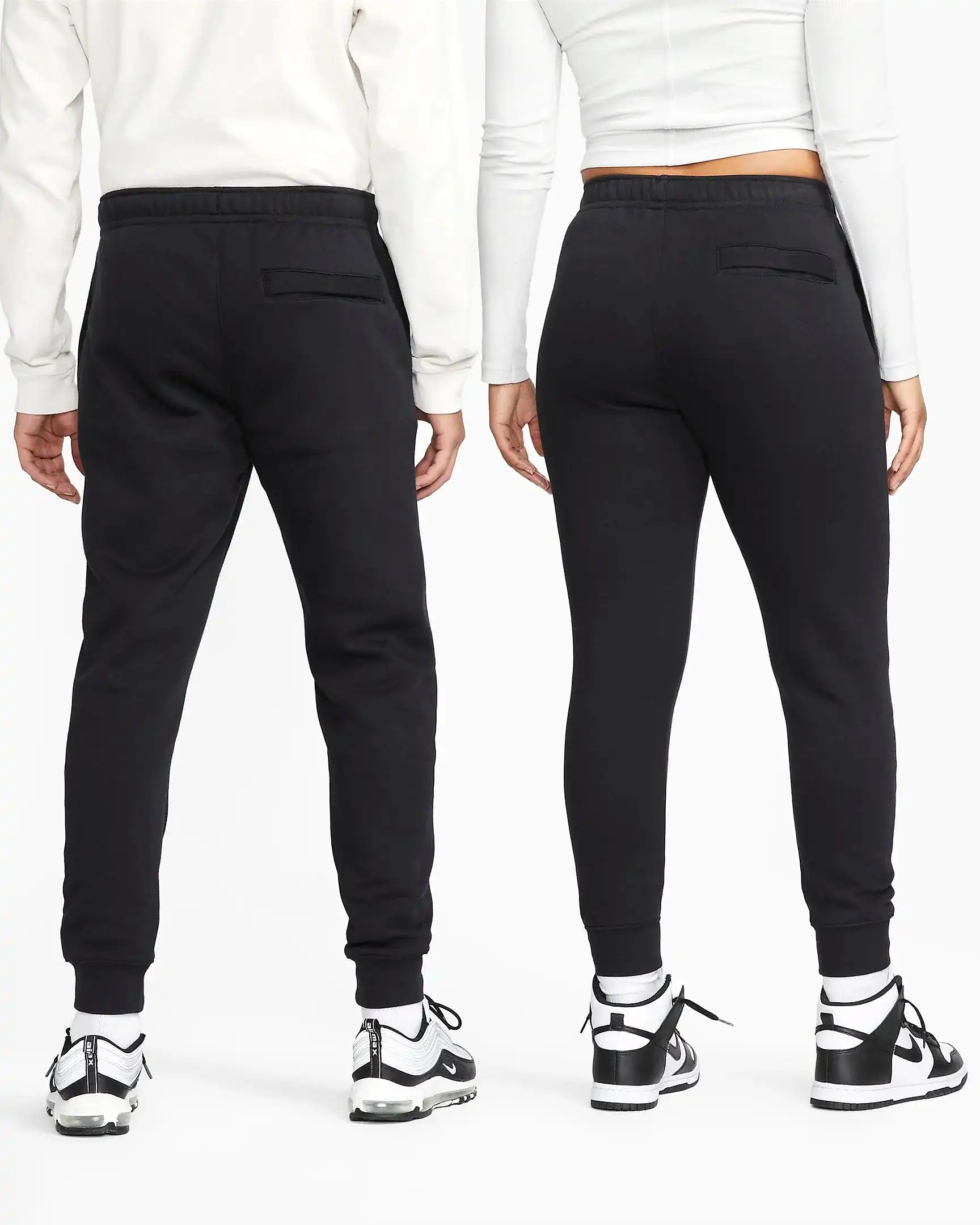 NIKE UNISEX SPORTSWEAR CLUB FLEECE BLACK JOGGERS TRACKPANTS