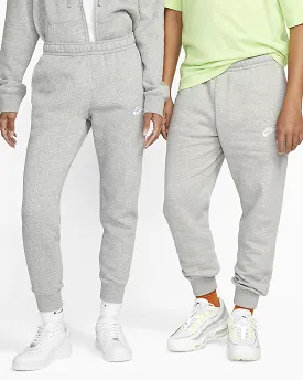 NIKE UNISEX SPORTSWEAR CLUB FLEECE GREY JOGGERS TRACKPANTS