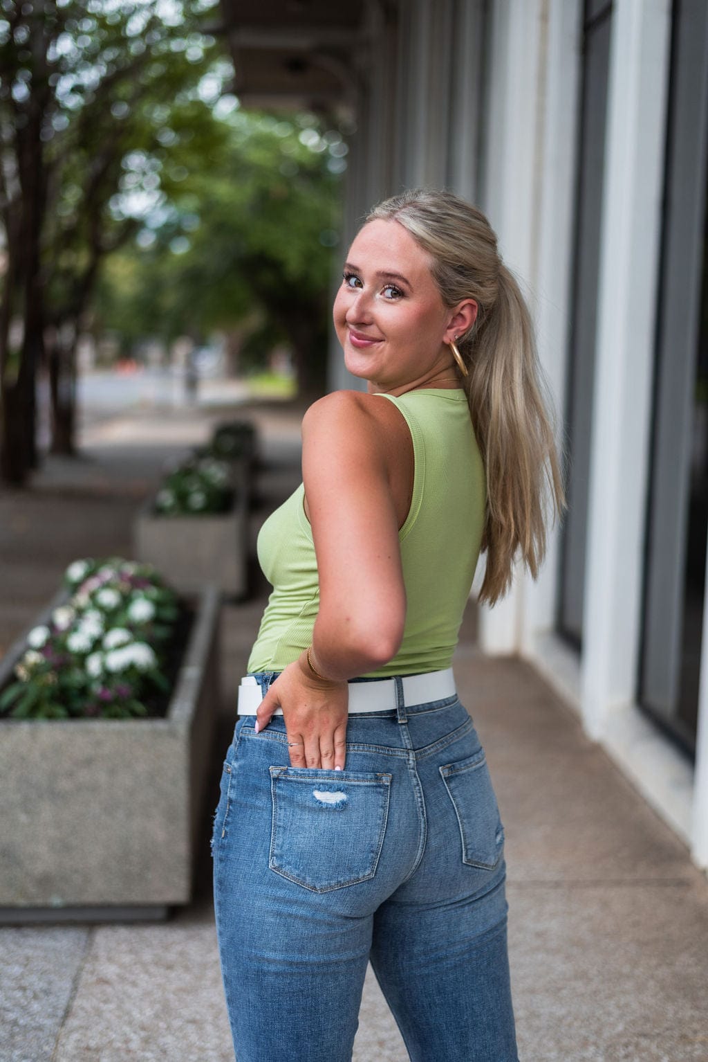 Pistachio Sleeveless Bodysuit