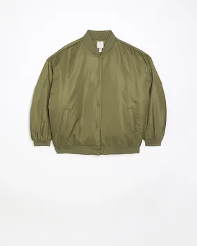 Plus khaki bomber jacket