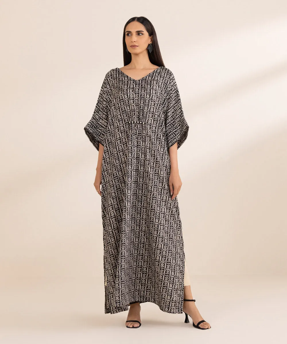 Printed Silk Kaftan