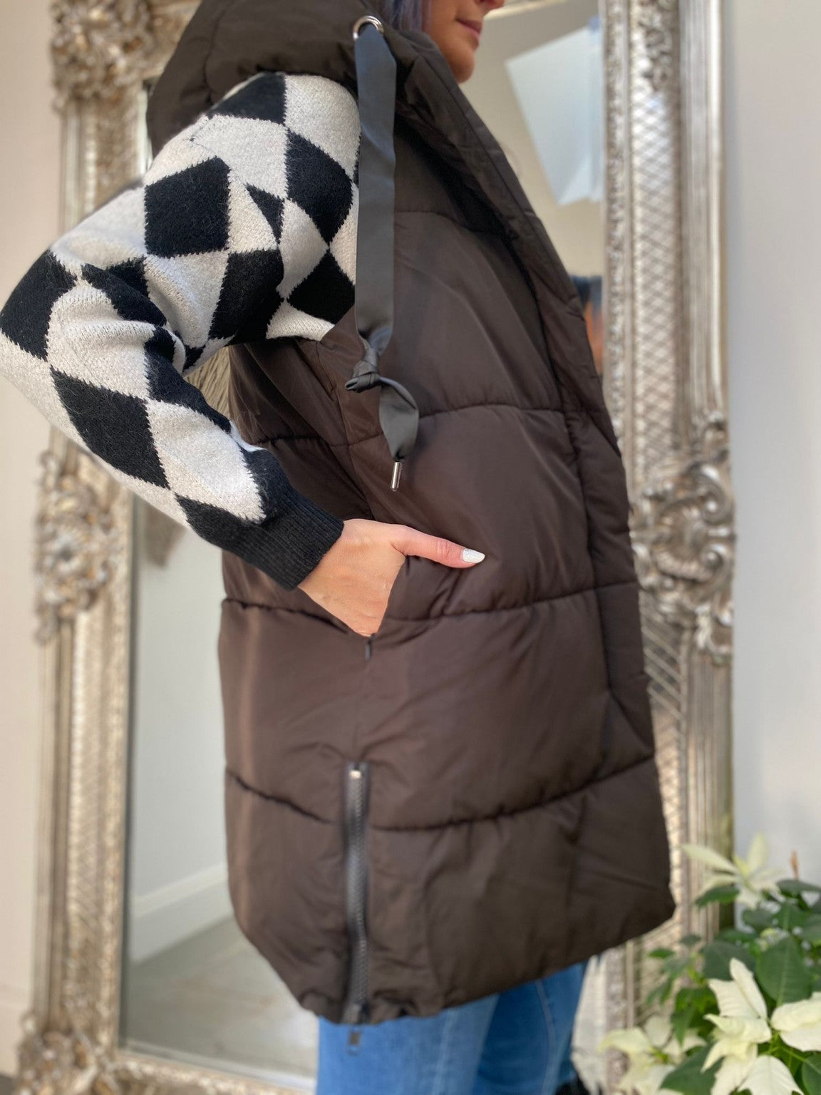 Puffer Hooded Gilet Darcie